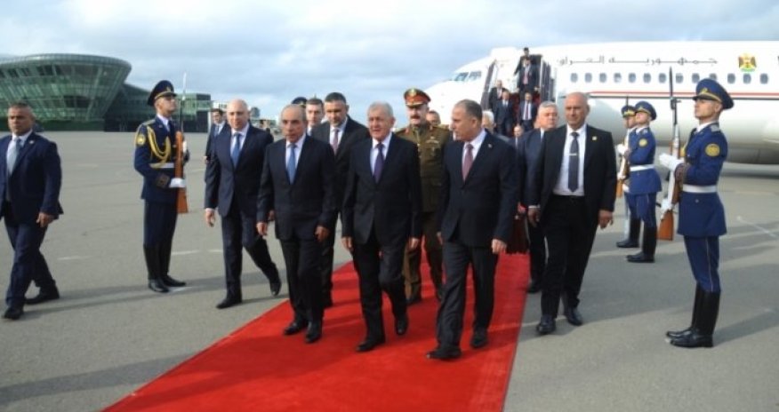 İraq Prezidenti Əbdüllətif Camal Rəşid Azərbaycana rəsmi səfərə gəlib