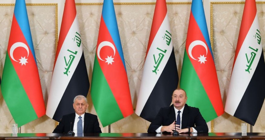 Azərbaycan və İraq prezidentləri mətbuata bəyanatlarla çıxış ediblər - YENİLƏNİB