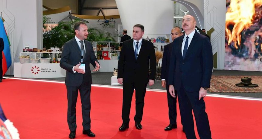 İlham Əliyev SPECA ölkələrinin sərgisinin açılışında iştirak edib – Yenilənib