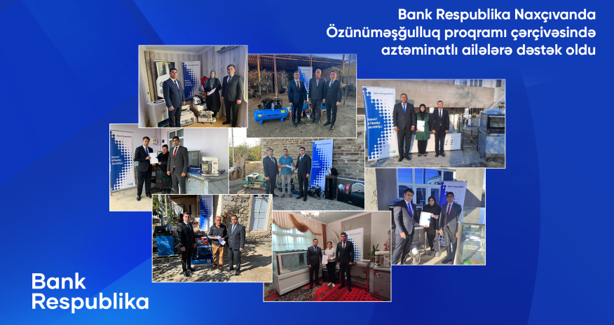 Bank Respublika Naxçıvanda aztəminatlı ailələrə dəstək oldu!