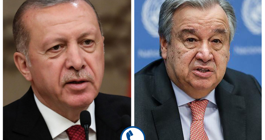 Ərdoğan BMT Baş katibi ilə Qəzzada baş verənləri müzakirə edib