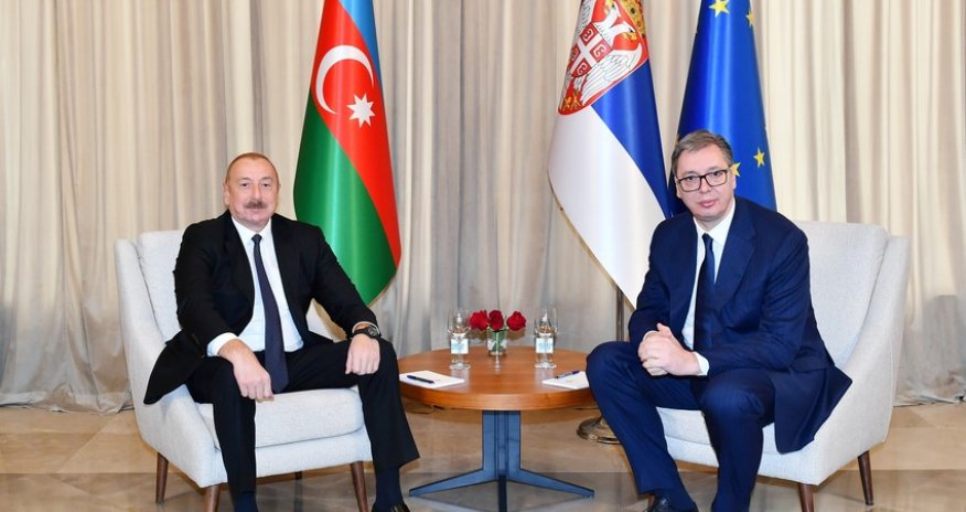 Prezident İlham Əliyevin Aleksandar Vuçiç ilə təkbətək görüşü olub