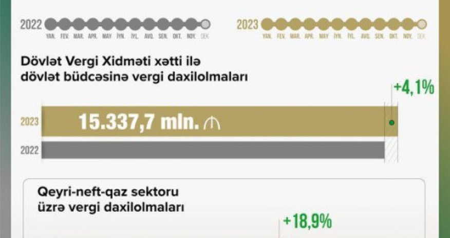 Azərbaycan Dövlət Vergi Xidməti  vergi yığımını 4% artırıb - Cabbarov