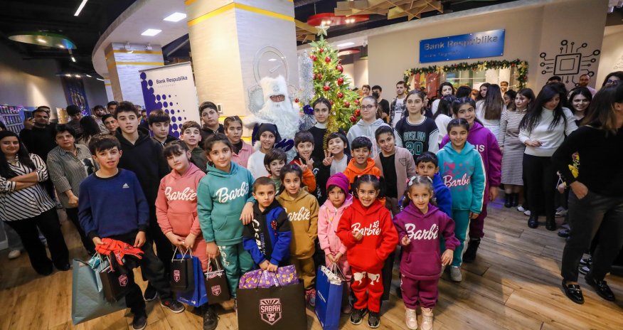 Bank Respublika əməkdaşları kimsəsiz uşaqlar üçün Gizli Santa oldular!