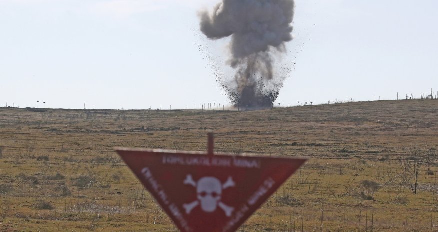 ANAMA employee hits mine in Aghdam