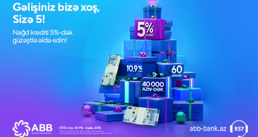 ABB-dən Yeni ilə özəl endirimli kreditlər!