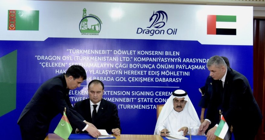 Türkmennebit и Dragon Oil подписали меморандум о взаимопонимании в Дубае