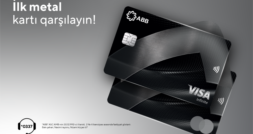 ABB ölkəmizdə ilk metal ödəniş kartını təqdim etdi