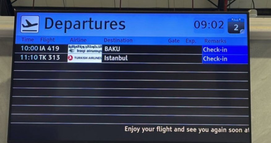 İraqdan Bakıya aviareys açılıb