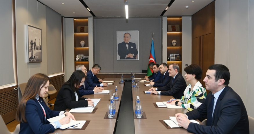 Ceyhun Bayramov Şanxay Əməkdaşlıq Təşkilatının baş katibi ilə görüşüb