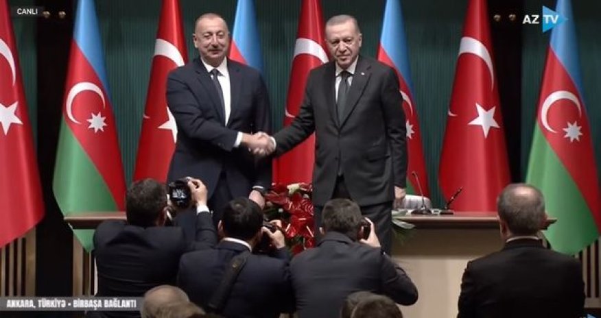 Azərbaycan-Türkiyə prezidentləri mətbuata bəyanatlarla çıxış ediblər