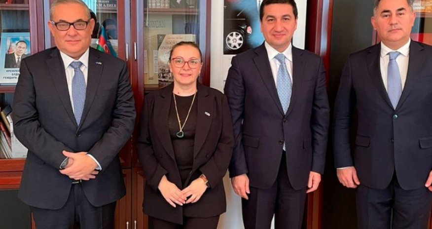 Hikmət Hacıyev BMTİP-nin əməkdaşları ilə görüşüb