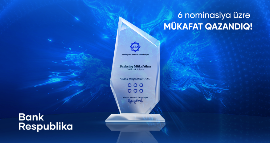Bank Respublika 6 nominasiya üzrə mükafat qazandı