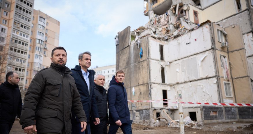 Zelenski və Yunanıstanın Baş nazirinin kortecinə raket hücumu edilib