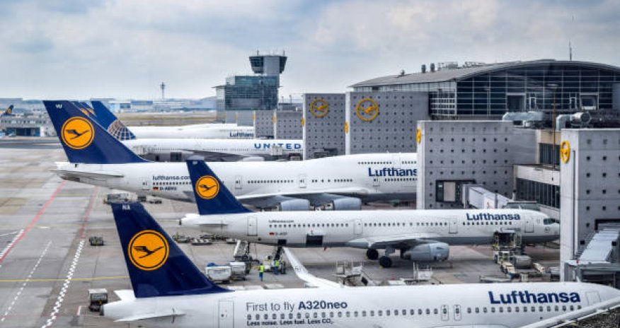 Almaniyada bəzi hava limanlarında uçuşlar təxirə salınıb