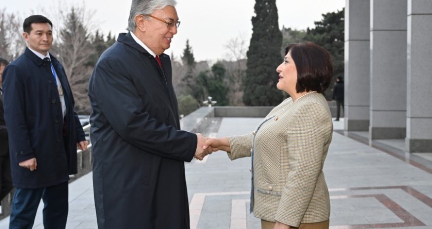 Sahibə Qafarova Qazaxıstan Prezidenti ilə görüşüb