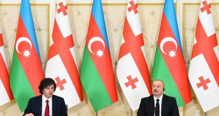 İlham Əliyev və İrakli Kobaxidze mətbuata bəyanatlarla çıxış ediblər - YENİLƏNİB