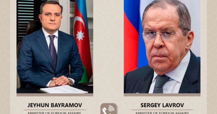 Ceyhun Bayramovla Sergey Lavrov arasında telefon danışığı olub