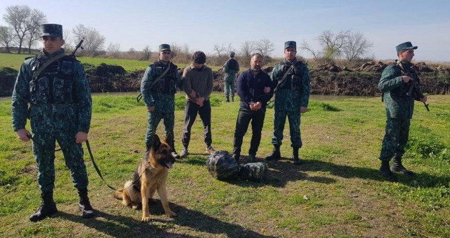 Sərhədi pozmağa cəhd edən şəxslər saxlanılıb