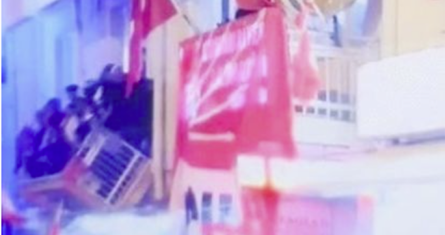 CHP binasının eyvanı çöküb - VİDEO