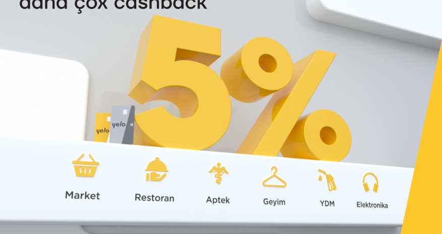Yelo kart ilə daha çox cashback qazanmağa hazır ol!