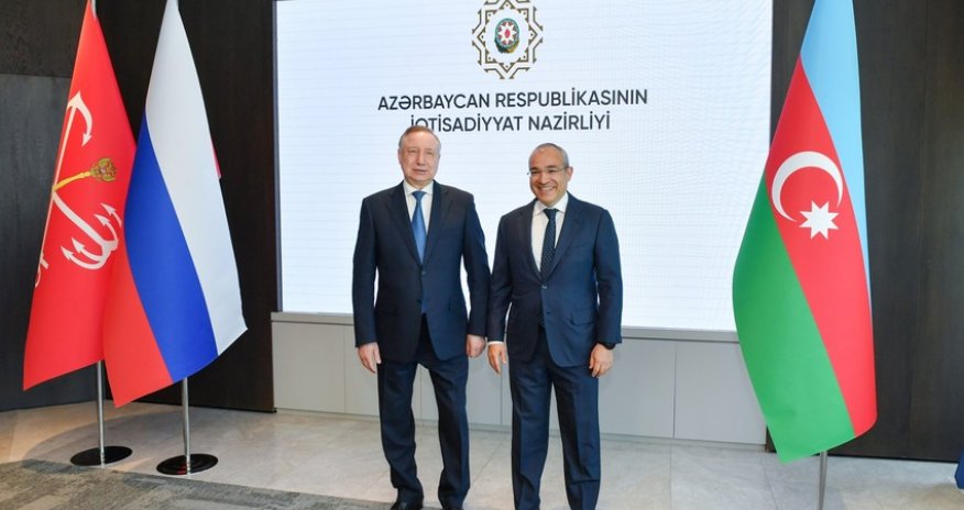 Azerbaijani economy minister, governor of St. Petersburg mull enhancing joint activities in shipbuilding