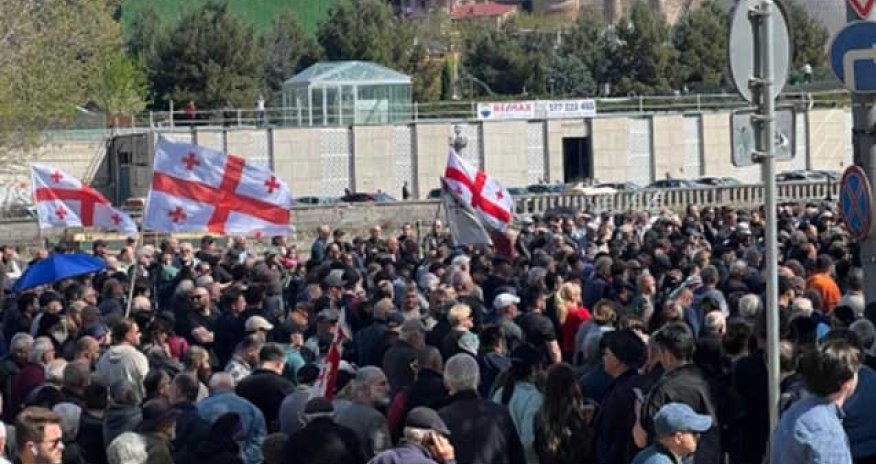 Tbilisidə etiraz aksiyası keçirilir