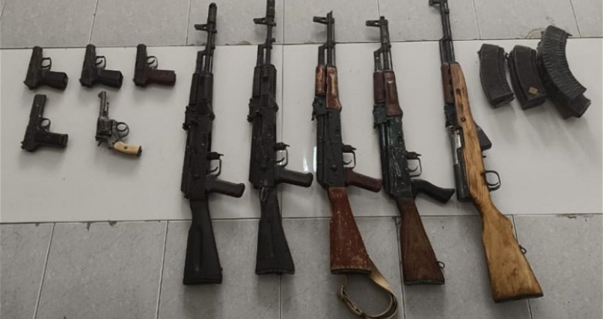 36 weapons, 15 grenades, and ammunition found in Khankandi