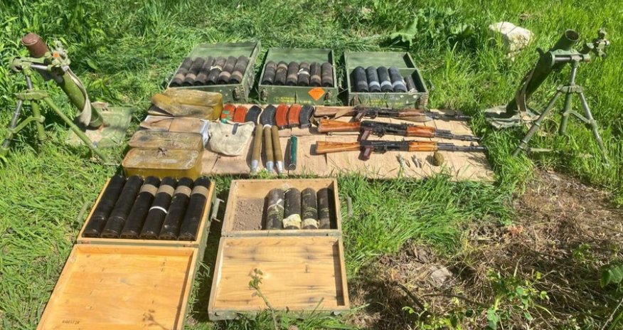 Ammunition found in liberated Aghdam