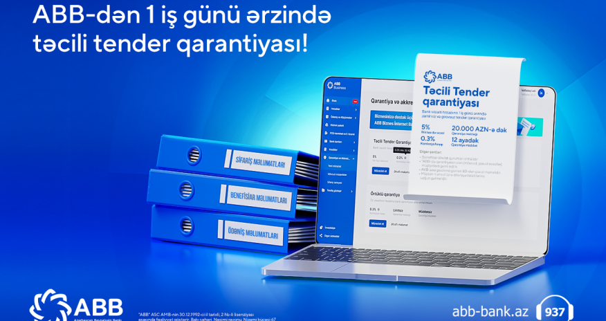ABB-dən cəmi bir günə tender qarantiyası