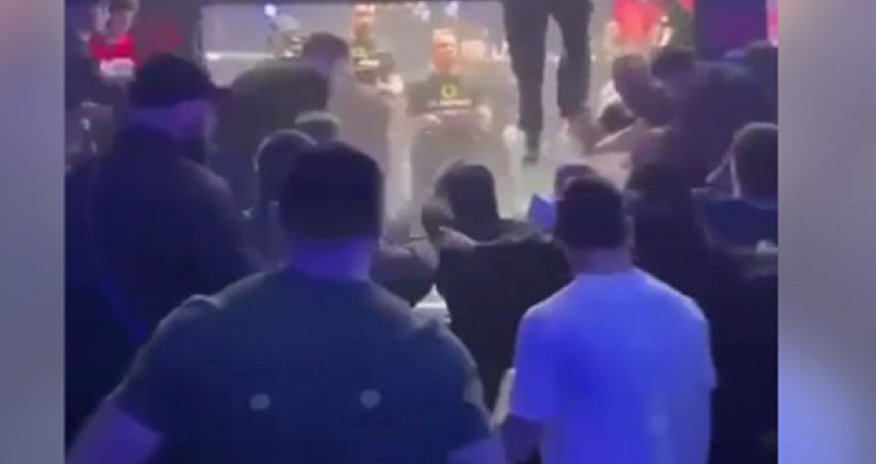 İranlı və ermənistanlı idmançıların yarışında kütləvi dava olub - Video