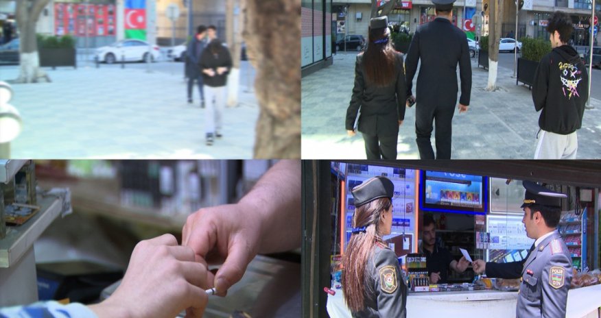 Bakıda məktəblilərə siqaret satanlar cərimələnib