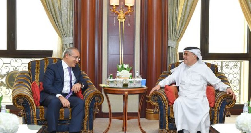Mikayıl Cabbarov “Saudi Aramco”nun prezidenti ilə görüşüb