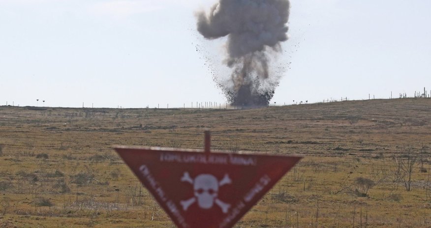 Nearly 160 mines found in liberated territories last week