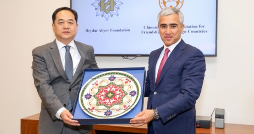 Heydər Əliyev Fondu və Çin Xalq Assosiasiyası arasında əməkdaşlıq müzakirə olunub