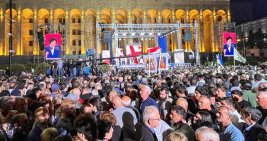 Tbilisidə yenidən aksiya keçirilir