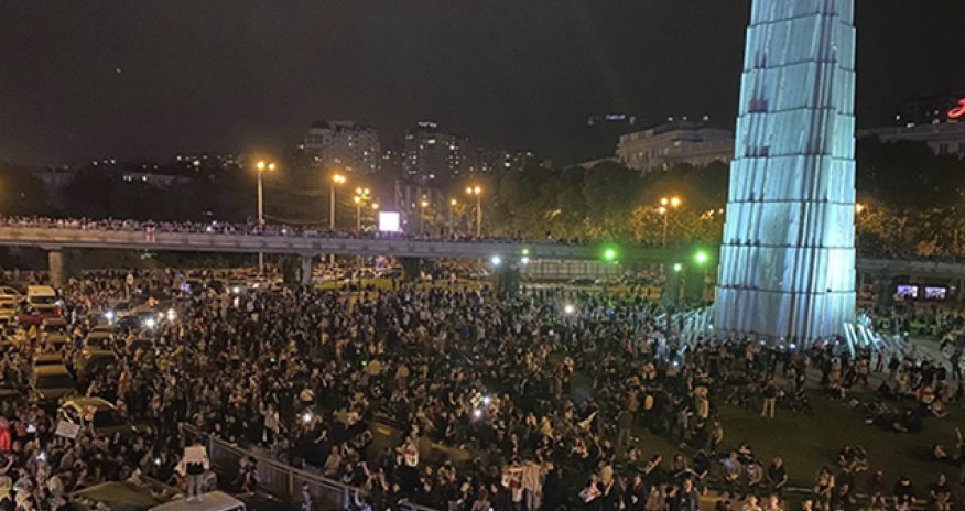 Dünən Tbilisidə keçirilən aksiyada 23 nəfər saxlanılıb