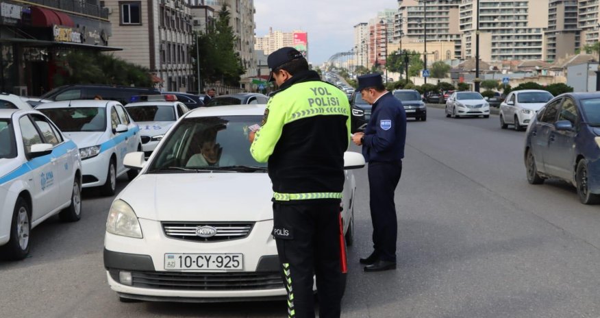 Paytaxtda taksi fəaliyyəti ilə məşğul olan sürücülərə qarşı reyd keçirilib