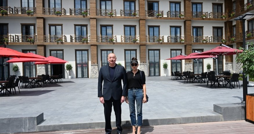 Prezident və xanımı Zəngilan rayonunda “Ağalı” hotelinin açılışında iştirak ediblər - Yenilənib