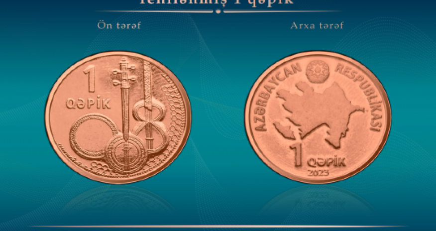 Azərbaycanda tədavülə yenilənmiş metal pul nişanları buraxılıb