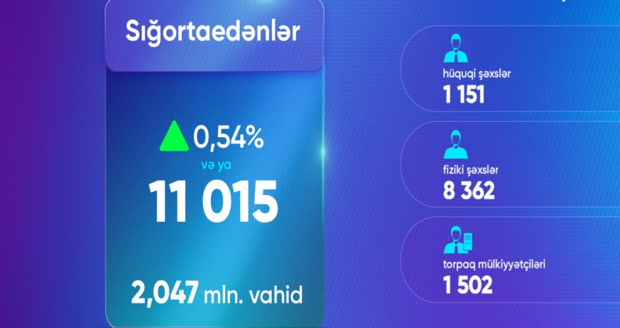 Fərdi uçot sistemində sığortaedənlərin sayı artıb