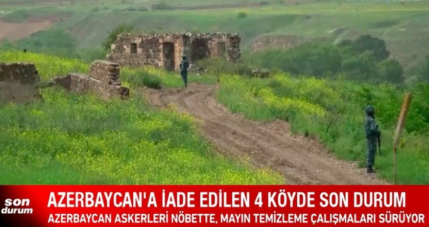 Haber Global airs new footage from four liberated Azerbaijani villages