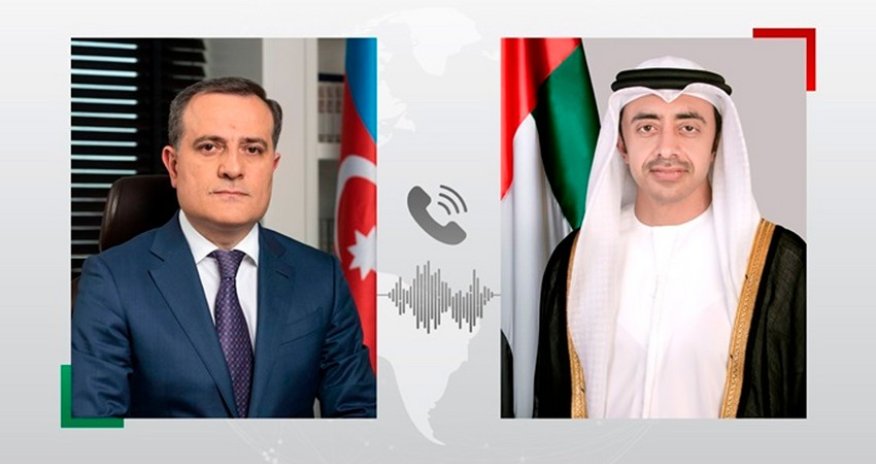 Ceyhun Bayramov BƏƏ-nin xarici işlər naziri ilə telefonla danışıb