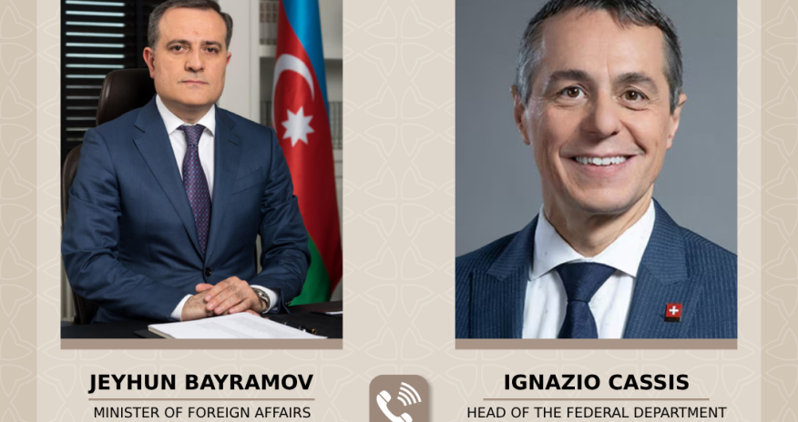 Azərbaycan və İsveçrə XİN rəhbərləri arasında telefon danışığı olub