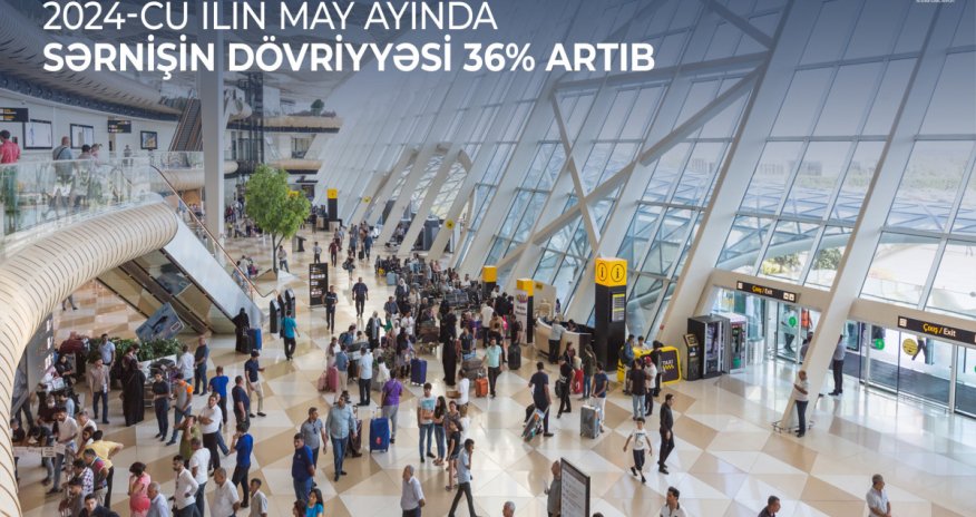 Mayda Heydər Əliyev Beynəlxalq Aeroportu ilə sərnişin daşıma 36% artıb