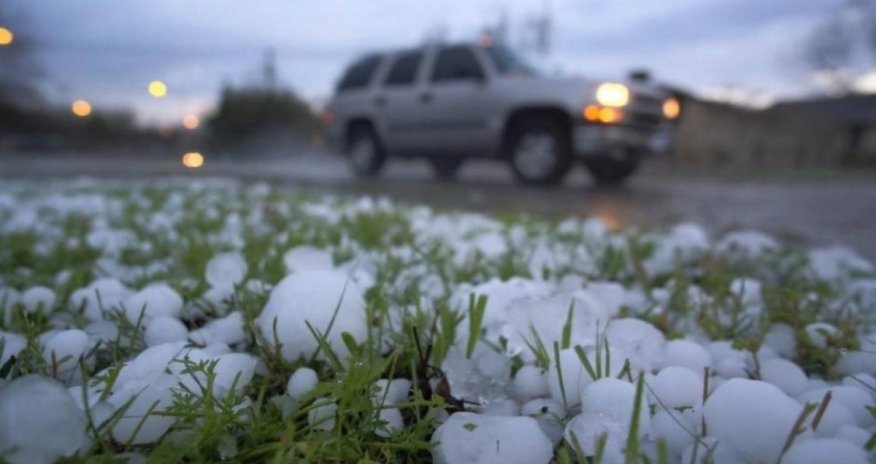 Şəkiyə dolu düşüb - FAKTİKİ HAVA