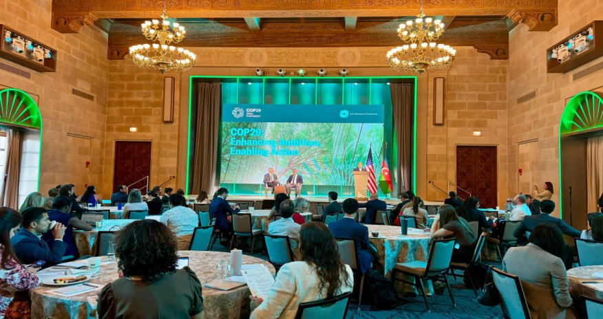 Vaşinqtonda Azərbaycanın COP29 Sədrliyinə dair tədbir keçirilib -