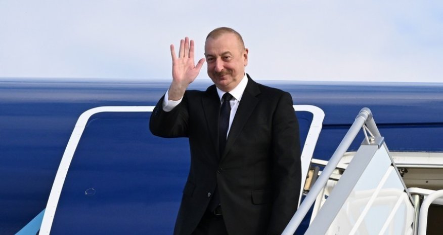 İlham Əliyevin Qazaxıstana səfəri başa çatıb