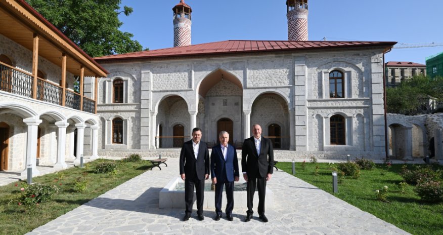 Azərbaycan, Özbəkistan və Qırğızıstan prezidentləri Şuşanı gəziblər - Yenilənib
