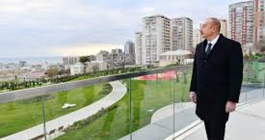 Prezident Nərimanov parkının açılışında iştirak edib